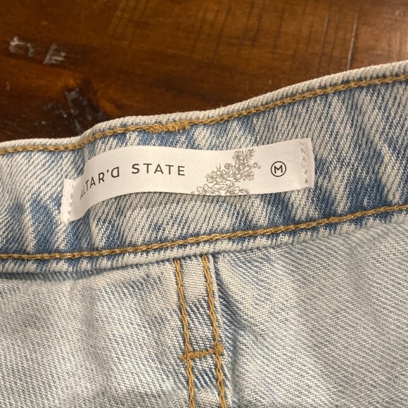 NWT Altar’d State light wash denim wrap skort M - Picture 3 of 9